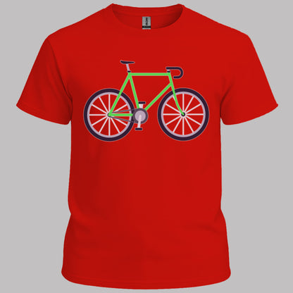 Racefiets groen T‑Shirt