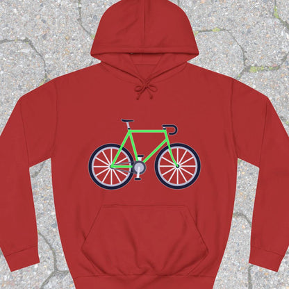 Racefiets groen Hoodie