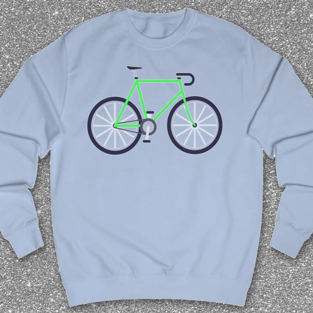 Racefiets Groen Sweater