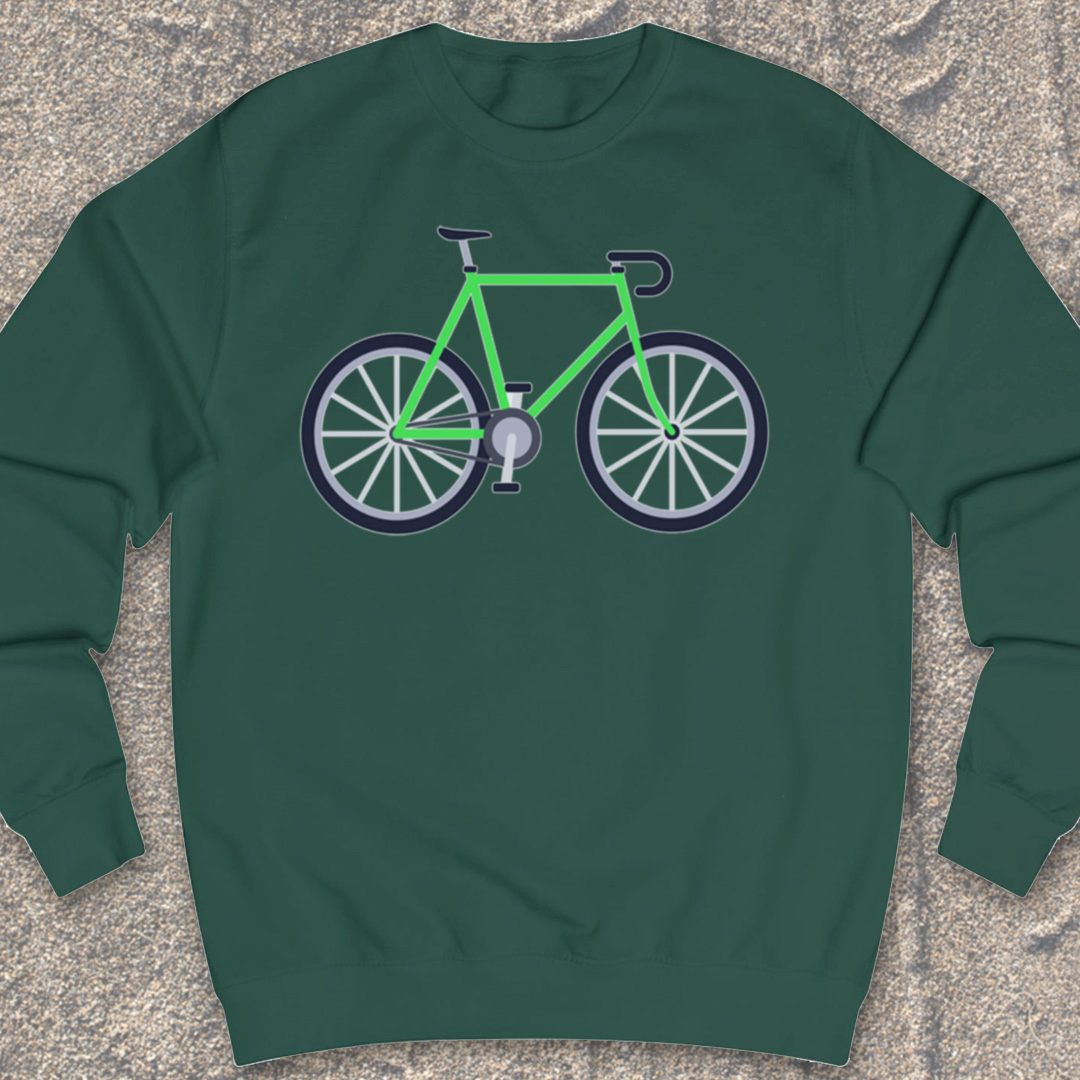 Racefiets Groen Sweater