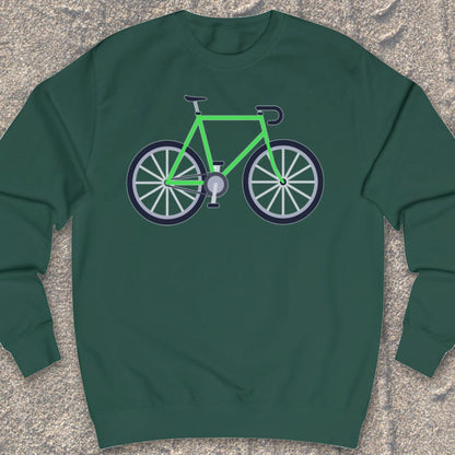 Racefiets Groen Sweater