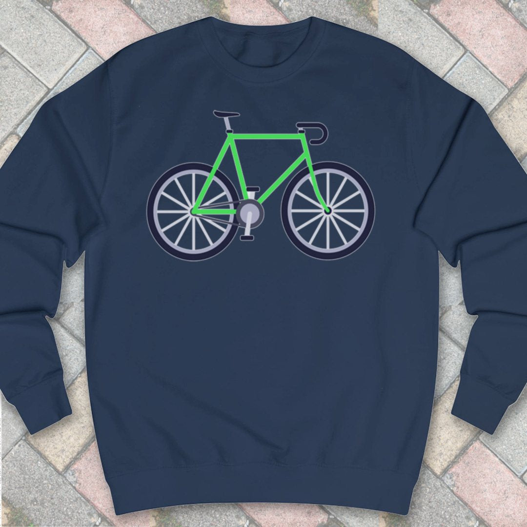 Racefiets Groen Sweater