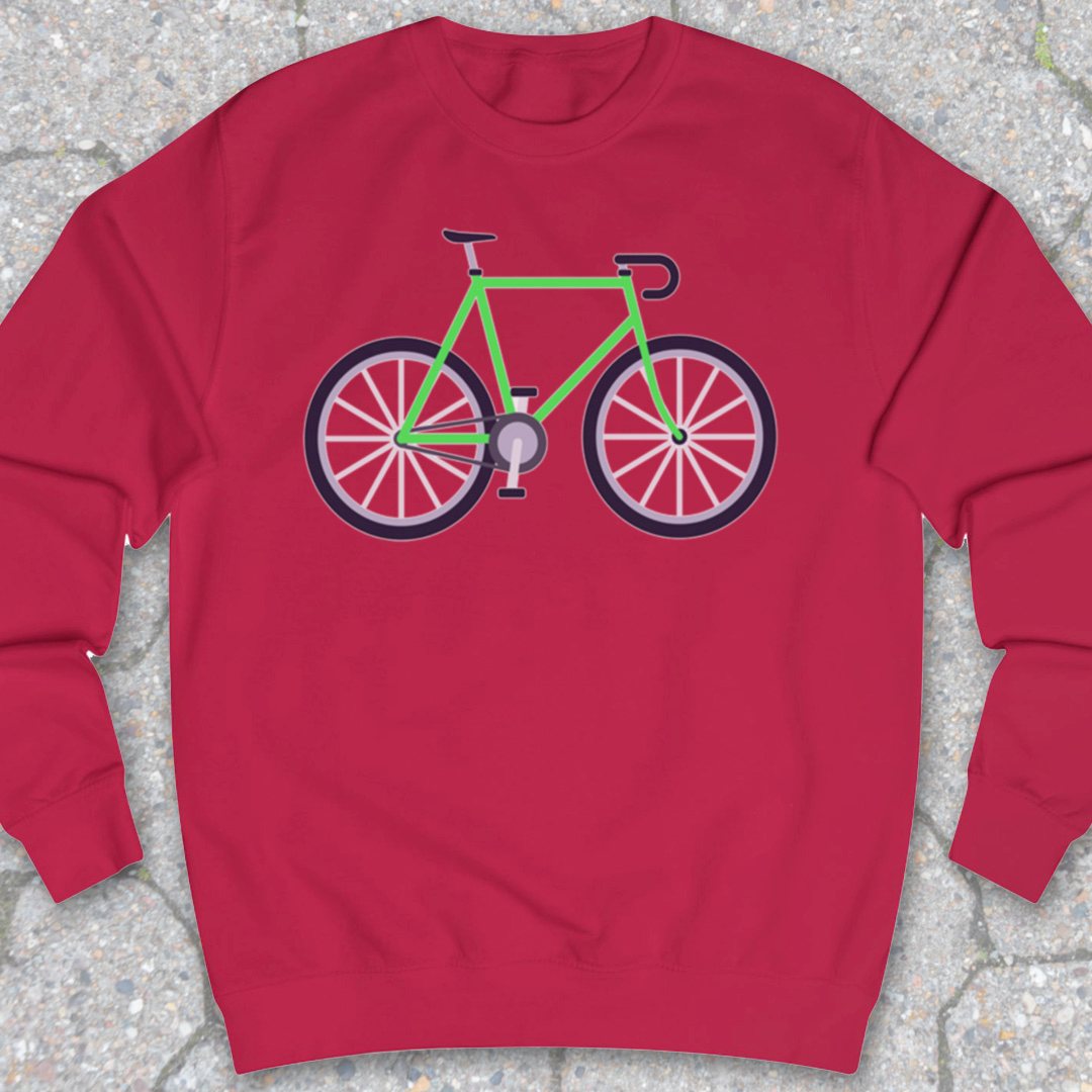 Racefiets Groen Sweater