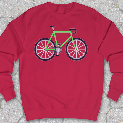 Racefiets Groen Sweater