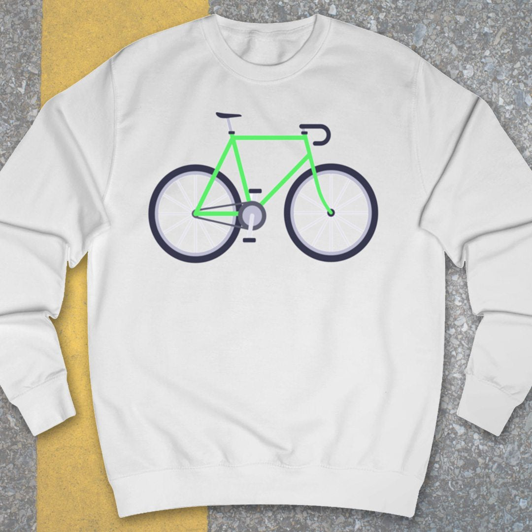 Racefiets Groen Sweater