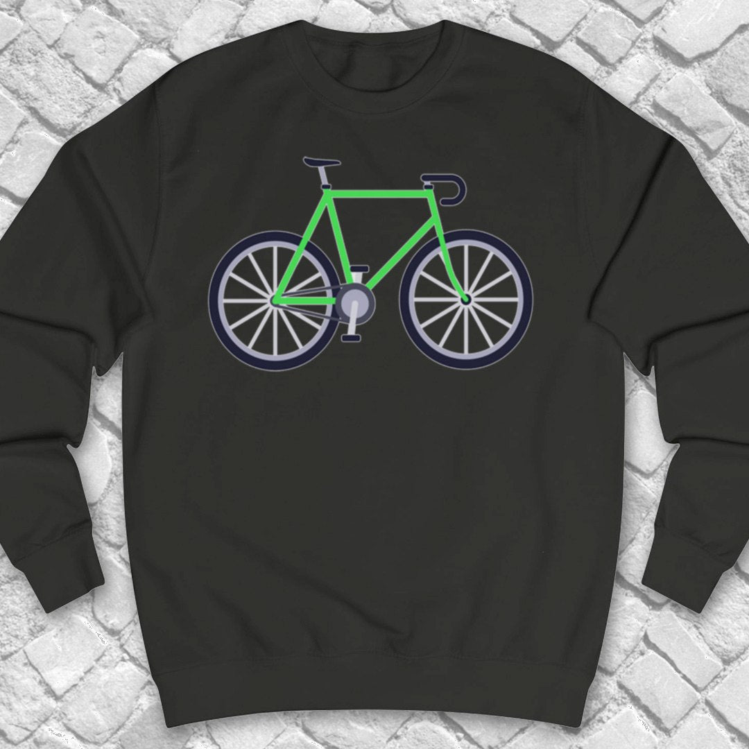 Racefiets Groen Sweater