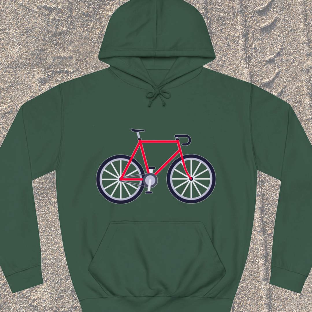 Racefiets rood Hoodie