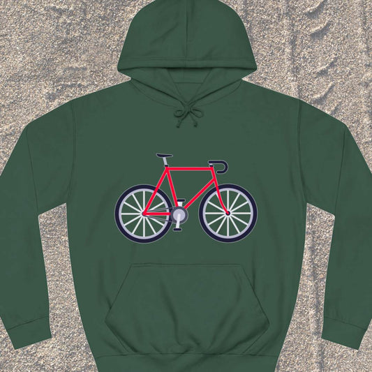 Racefiets rood Hoodie