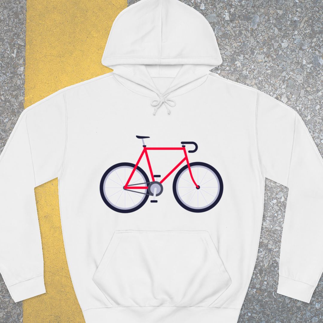Racefiets rood Hoodie