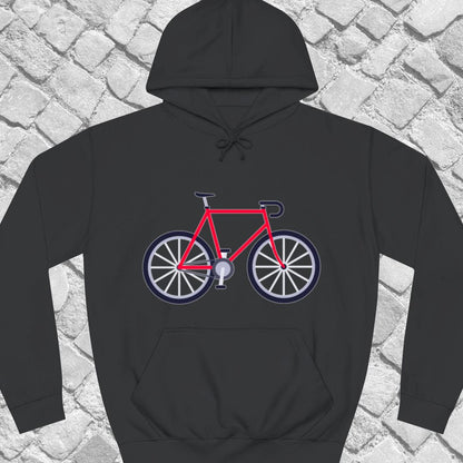 Racefiets rood Hoodie