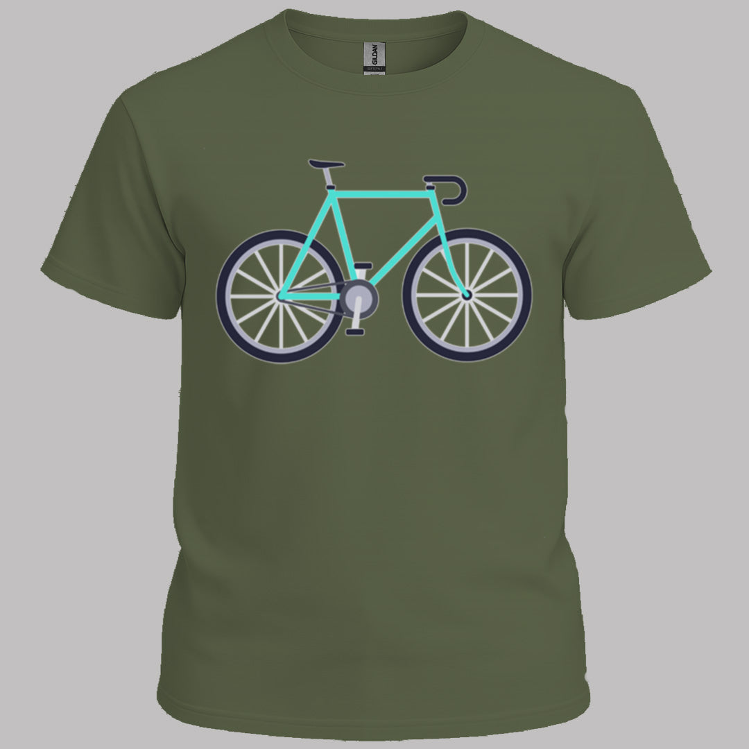 Racefiets turquoise T‑Shirt