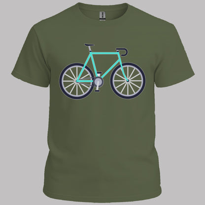 Racefiets turquoise T‑Shirt