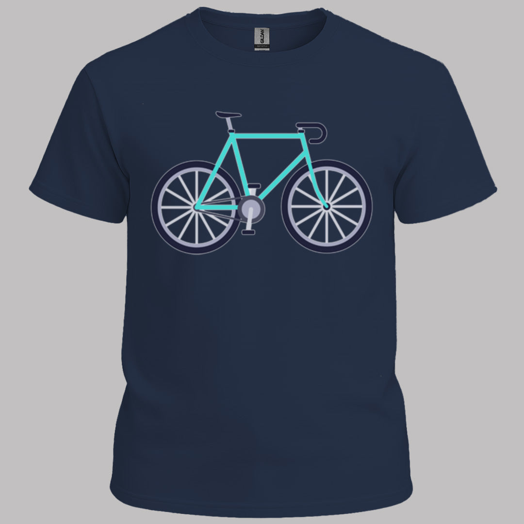 Racefiets turquoise T‑Shirt