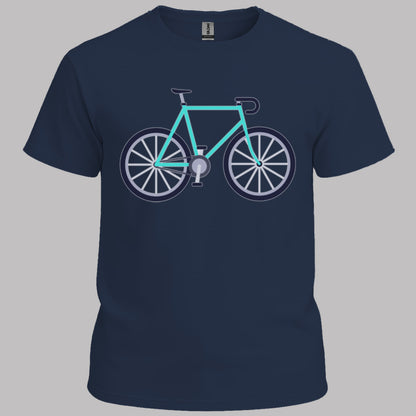 Racefiets turquoise T‑Shirt