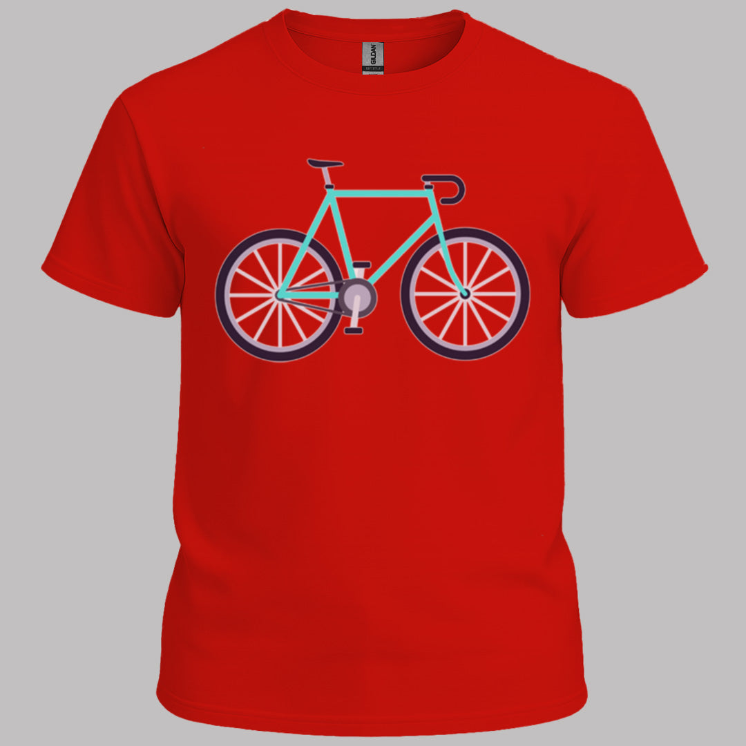 Racefiets turquoise T‑Shirt