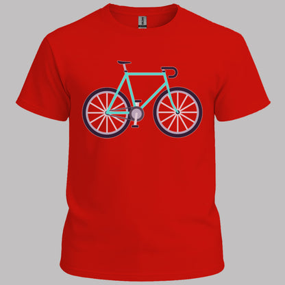 Racefiets turquoise T‑Shirt