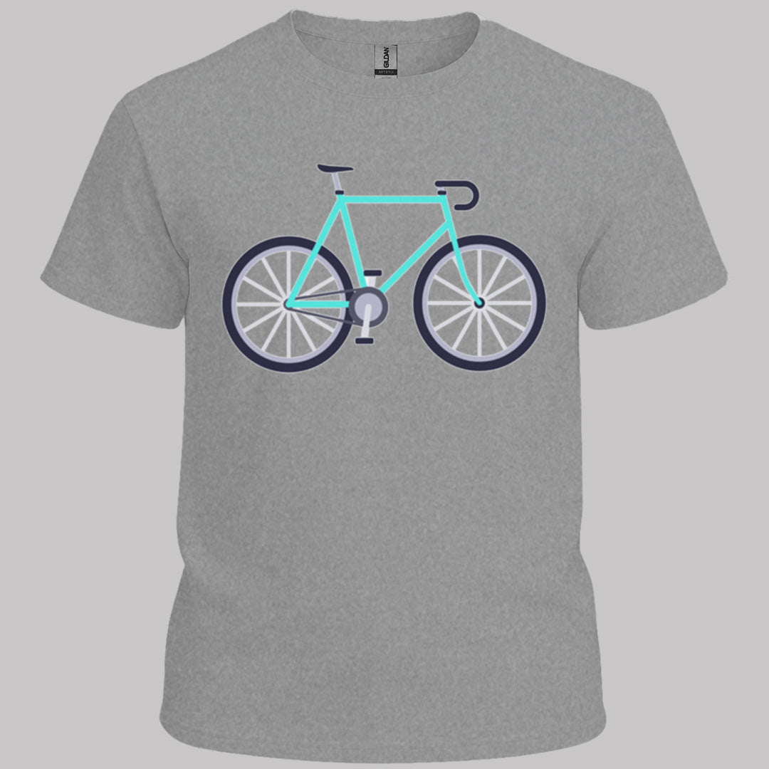 Racefiets turquoise T‑Shirt