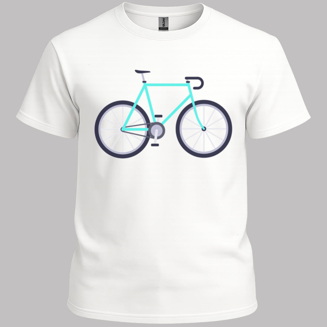 Racefiets turquoise T‑Shirt