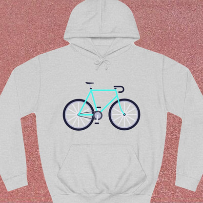 Racefiets turquoise Hoodie