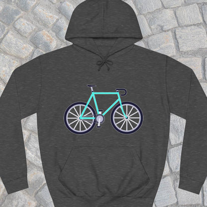 Racefiets turquoise Hoodie