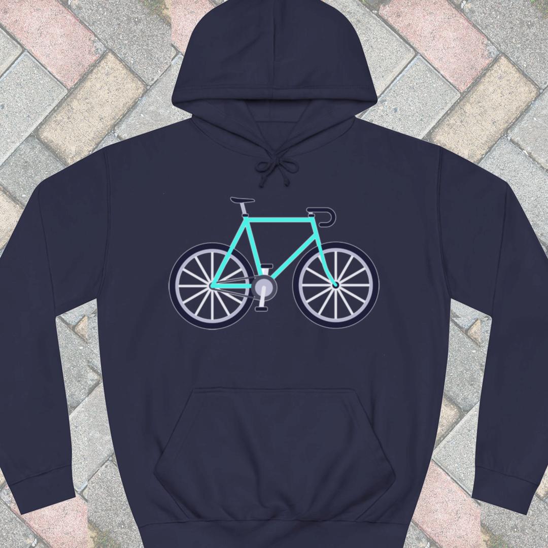 Racefiets turquoise Hoodie