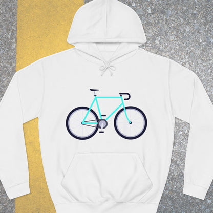Racefiets turquoise Hoodie