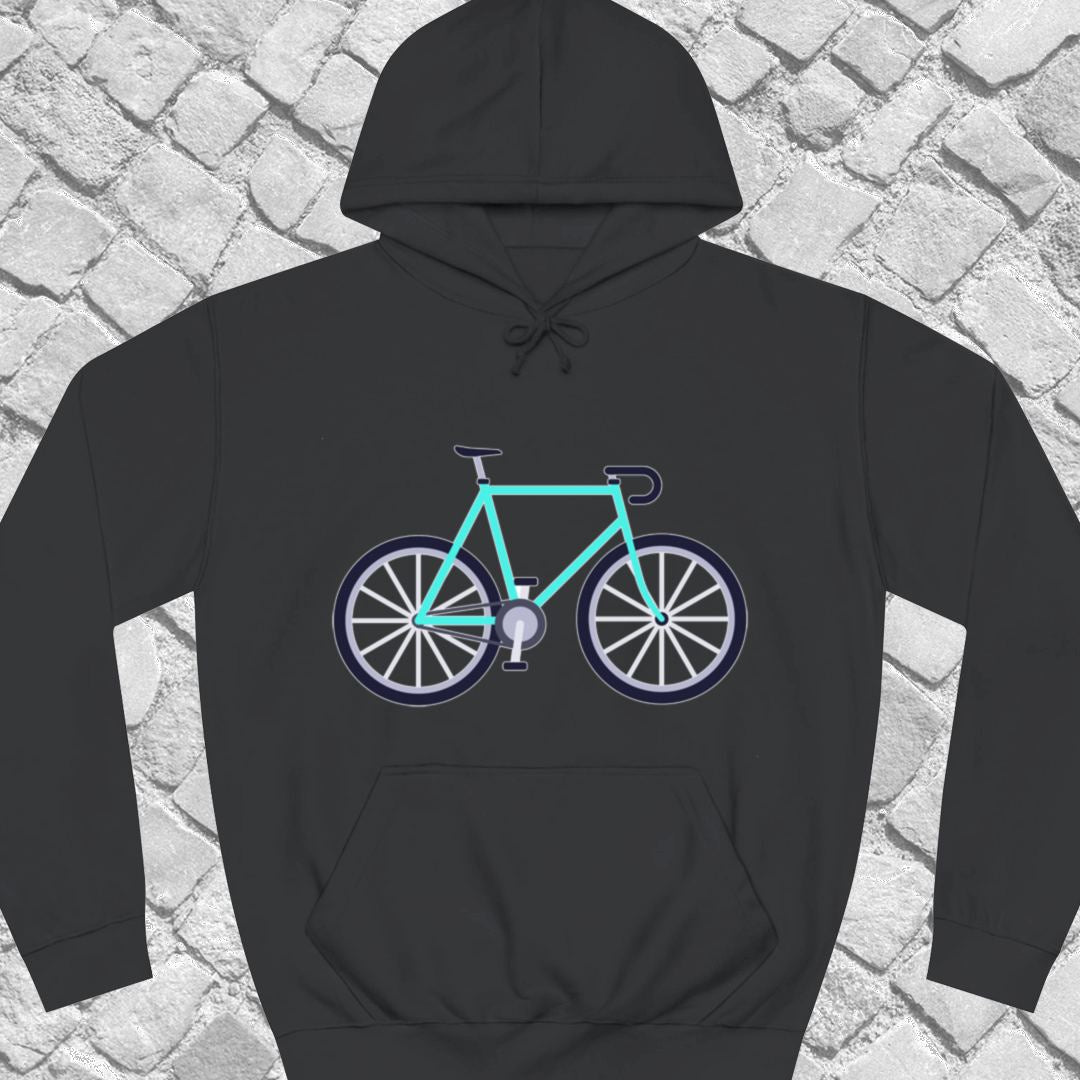 Racefiets turquoise Hoodie