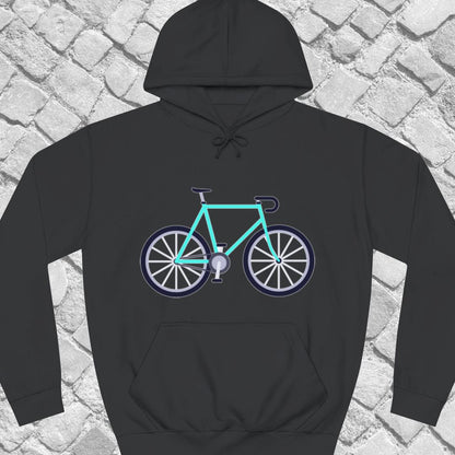 Racefiets turquoise Hoodie
