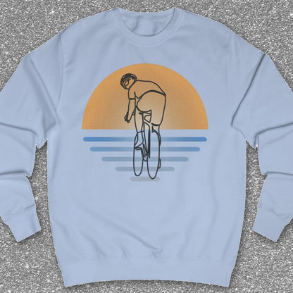 Koersfietser Zonsondergang Sweater