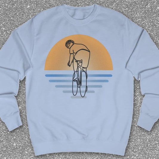 Koersfietser Zonsondergang Sweater