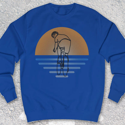 Koersfietser Zonsondergang Sweater