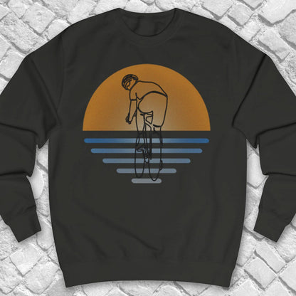 Koersfietser Zonsondergang Sweater