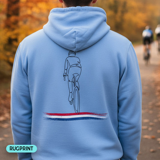 Wielrenner Nederlandse driekleur rugprint Hoodie