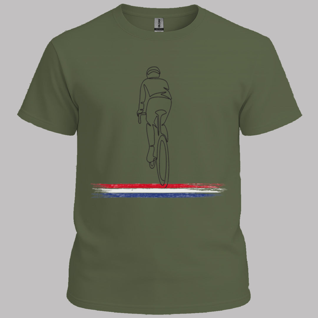 Wielrenner Nederlandse driekleur T‑Shirt