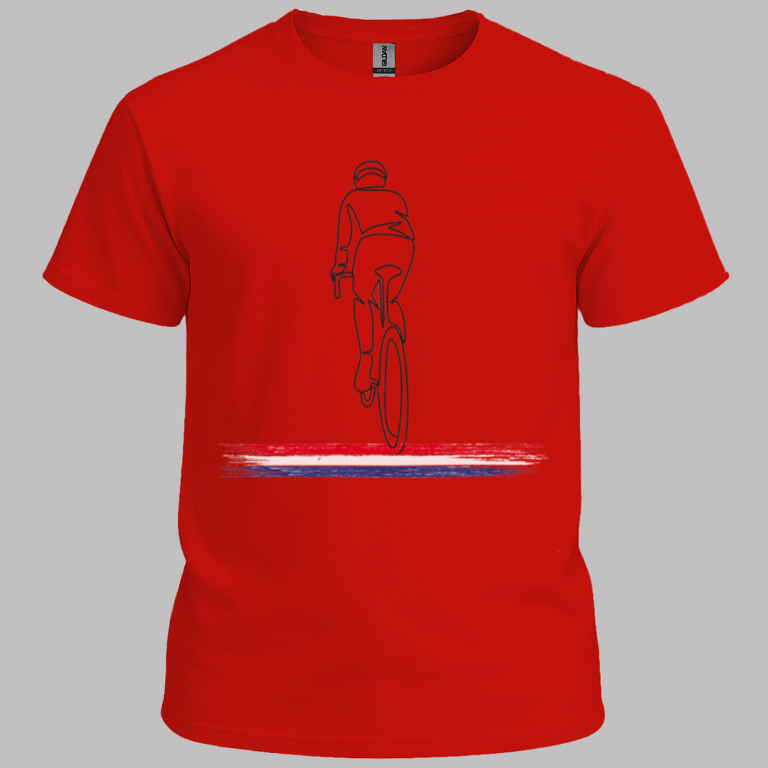 Wielrenner Nederlandse driekleur T‑Shirt
