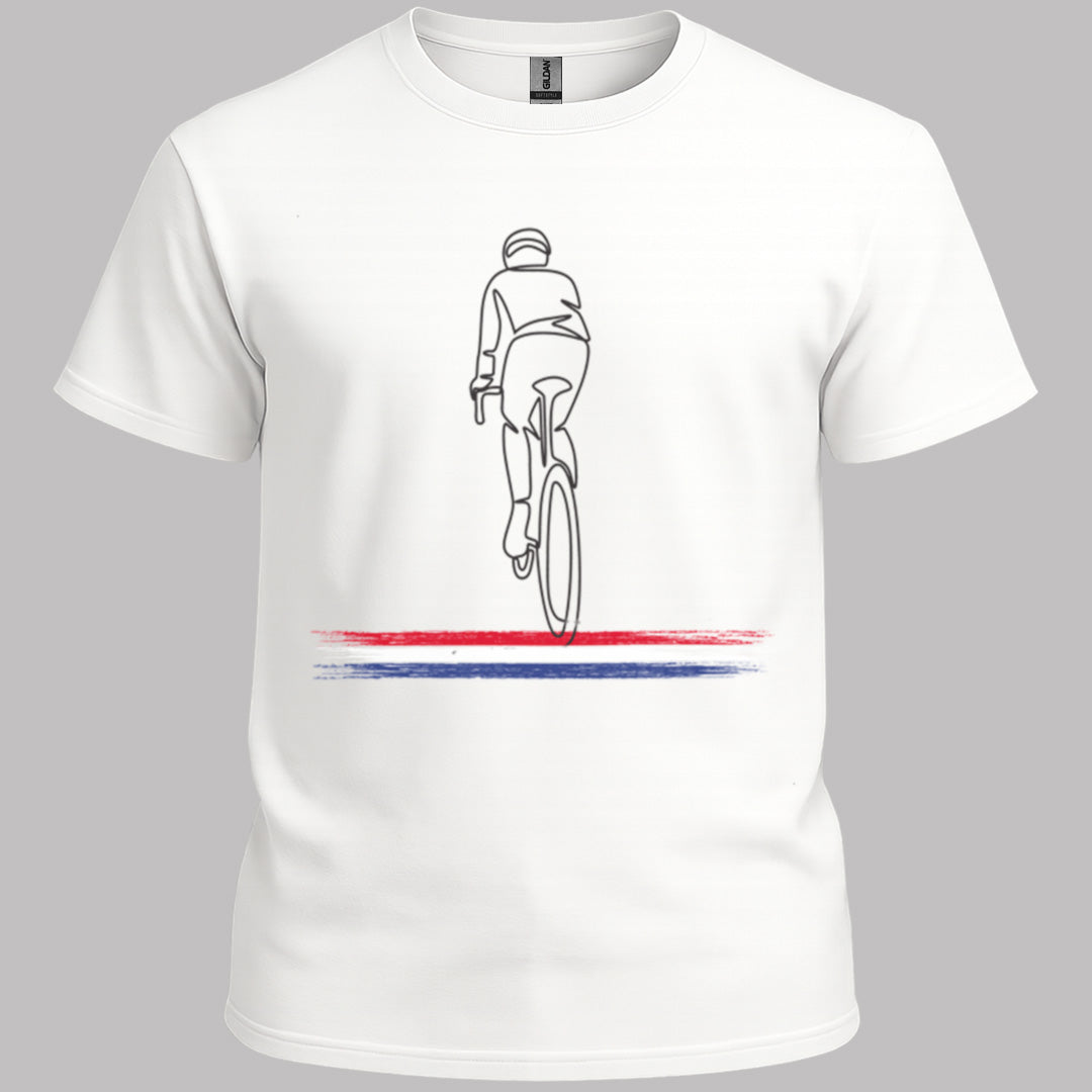 Wielrenner Nederlandse driekleur T‑Shirt
