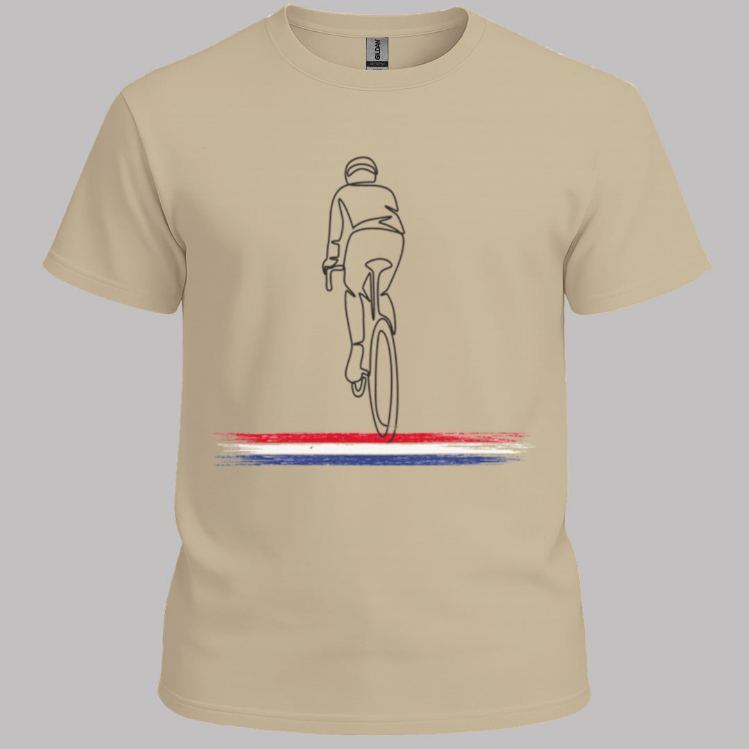 Wielrenner Nederlandse driekleur T‑Shirt