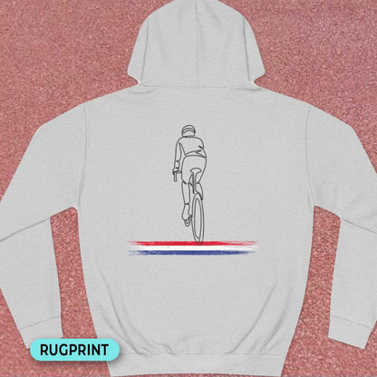 Wielrenner Nederlandse driekleur rugprint Hoodie