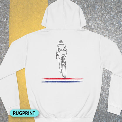 Wielrenner Nederlandse driekleur rugprint Hoodie