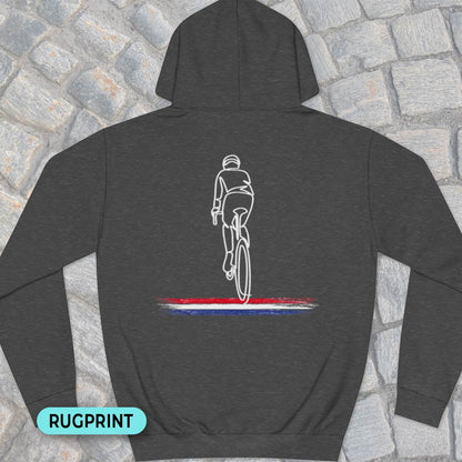 Wielrenner Nederlandse driekleur rugprint Hoodie