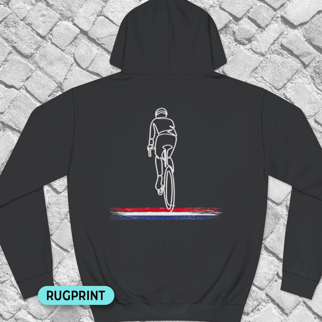 Wielrenner Nederlandse driekleur rugprint Hoodie