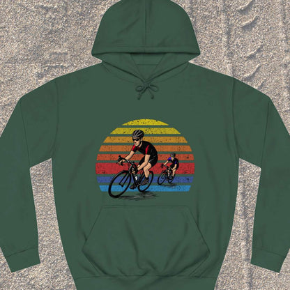 Wielrenners retro zon Hoodie