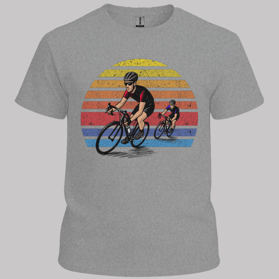 Wielrenners retro zon T‑Shirt