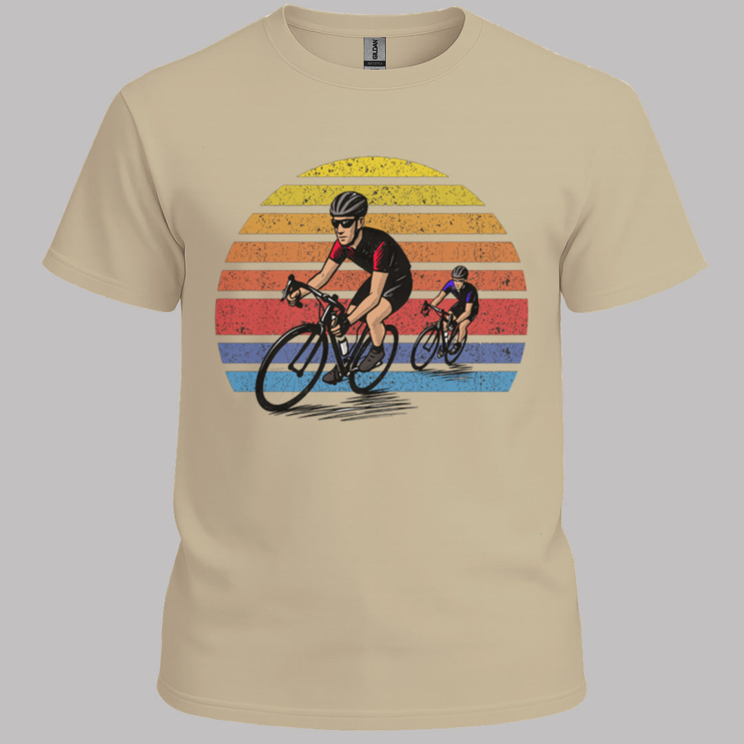 Wielrenners retro zon T‑Shirt