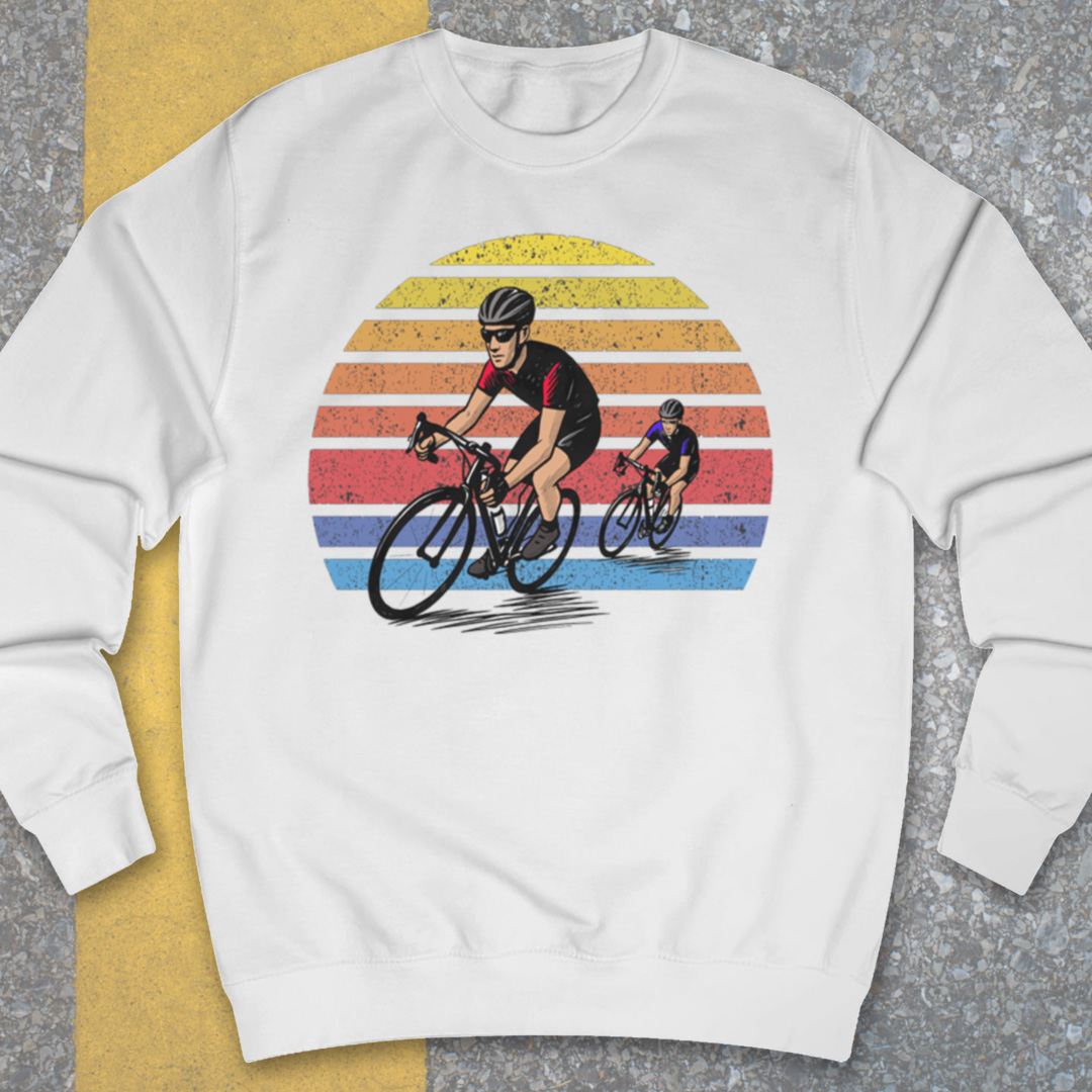Wielrenners retro zon Sweater