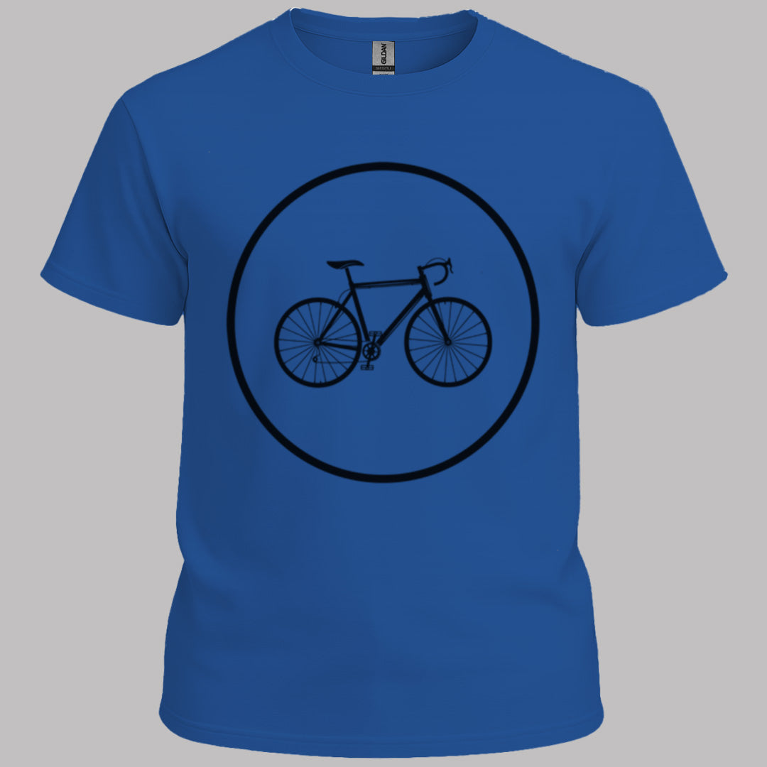Racefietspad zwart T‑Shirt