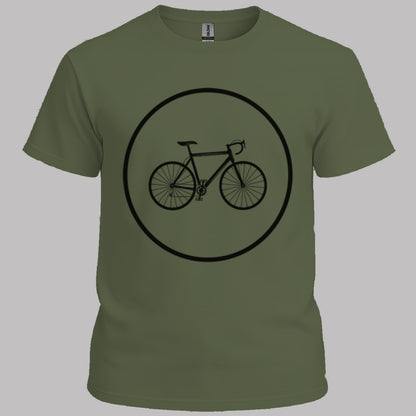 Racefietspad zwart T‑Shirt