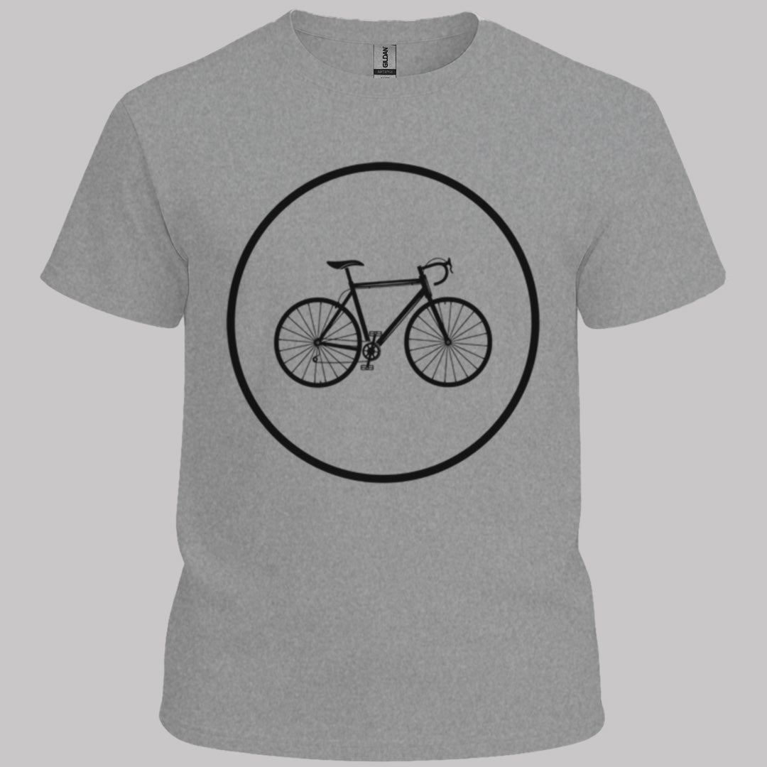 Racefietspad zwart T‑Shirt