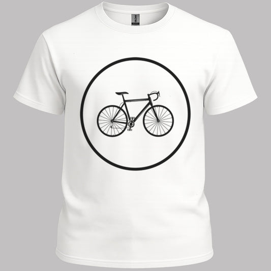 Racefietspad zwart T‑Shirt