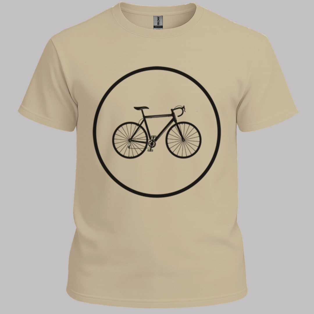 Racefietspad zwart T‑Shirt